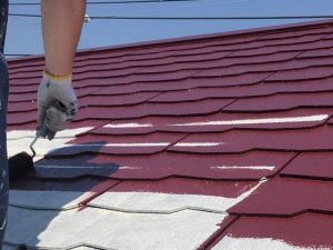 「中塗り」作業