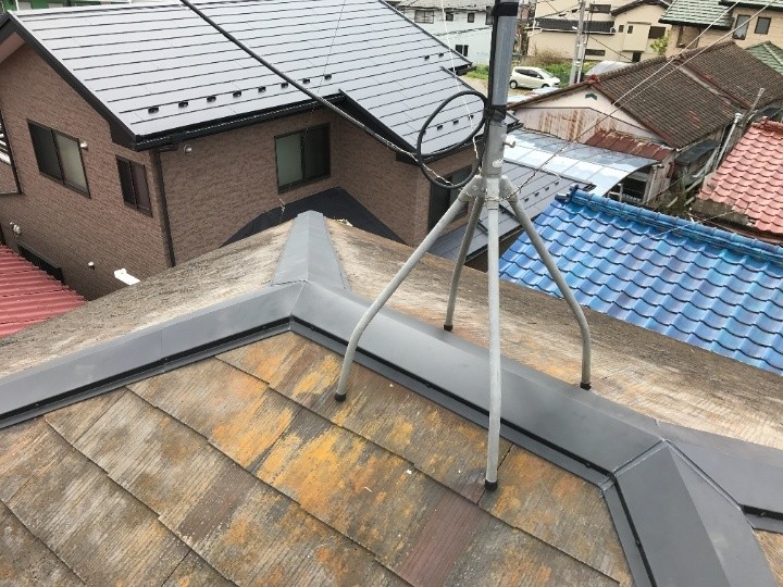 棟板金交換工事後のお住まい