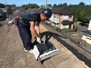 シルガード(南蛮漆喰)設置する作業工程