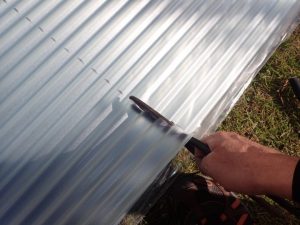 ポリカーボネート波板を加工