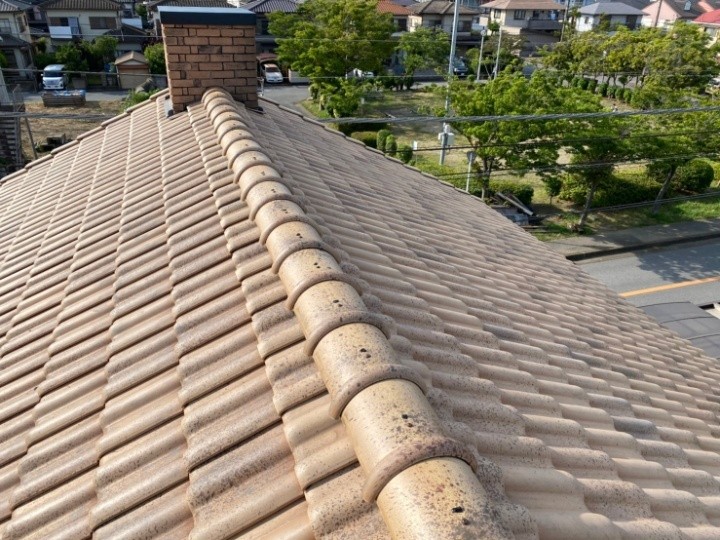 棟瓦の取り直し工事完成