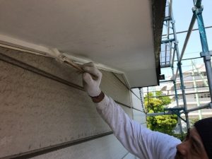 軒天の塗装工事