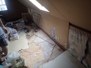 雨漏り箇所を点検