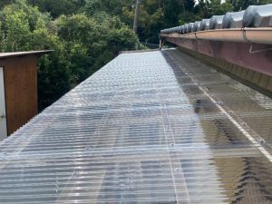 波板ポリカの張替え工事が無事に完工