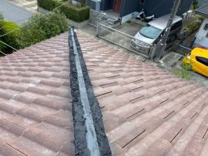 南蛮漆喰で土台形成