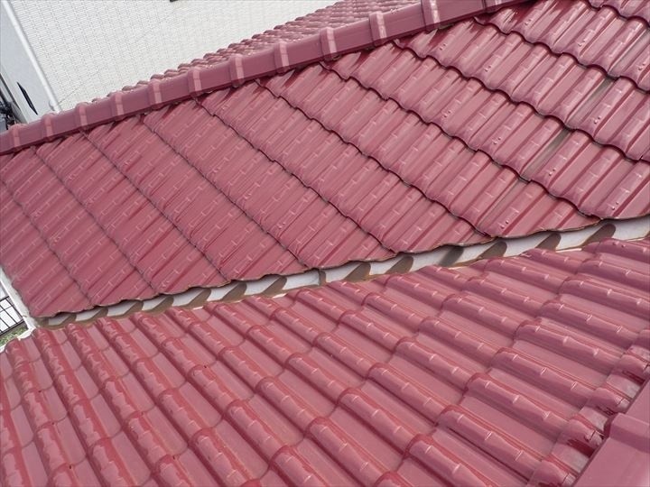 谷板金は錆が発生した状態