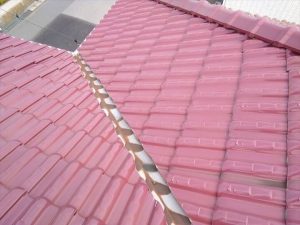 谷板金の劣化を確認