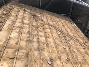 新規防水紙の設置