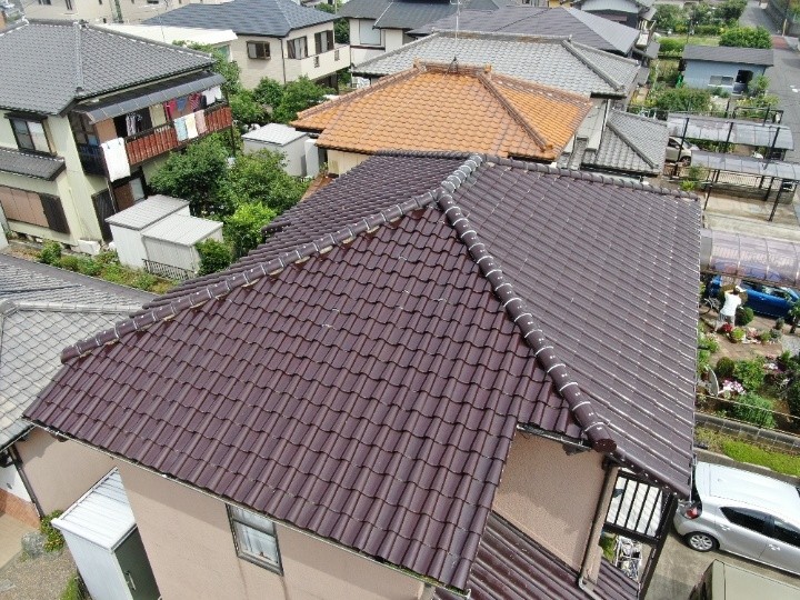台風被害で雨漏りした屋根