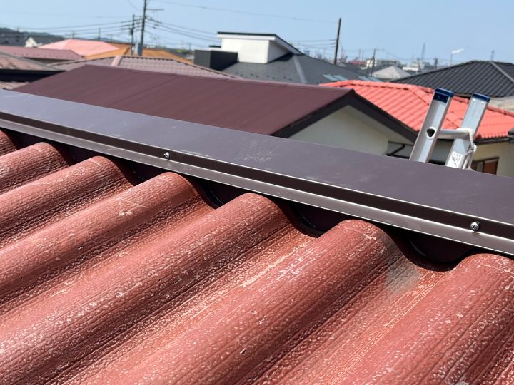 棟板金交換工事の完工