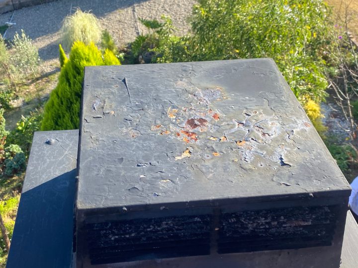 劣化した角トップ