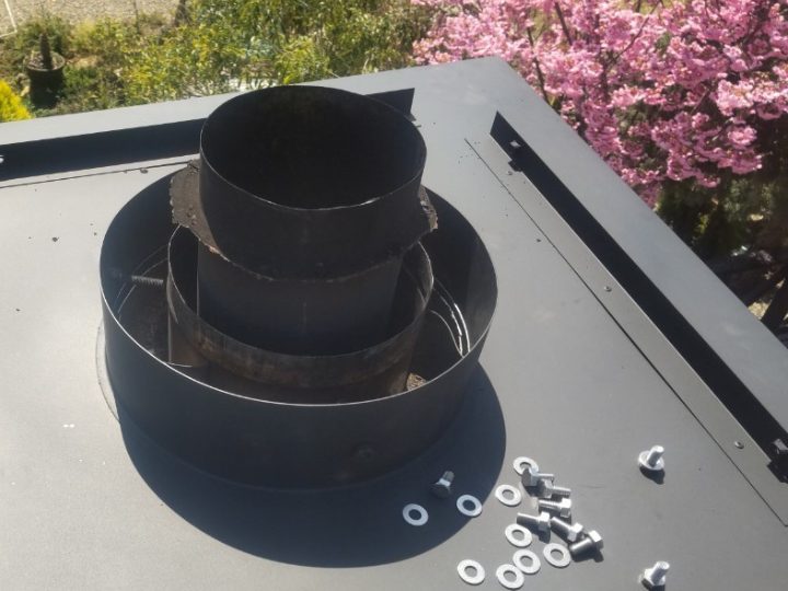 新規角トップ（ステンレス製）の組み立て