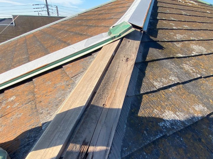 棟板金の飛散