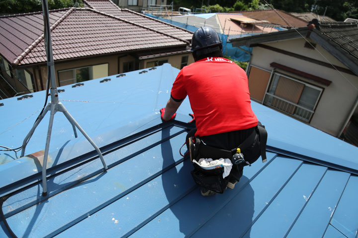 棟板金の点検
