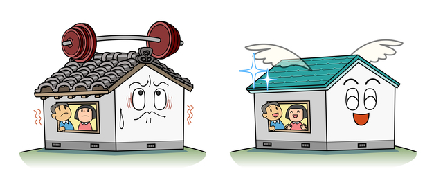 ガルバリウム鋼板は軽量な屋根材