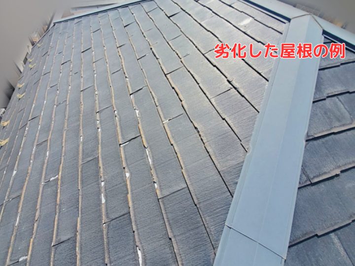 劣化した屋根の例