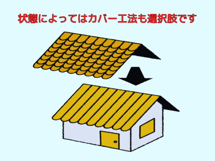 状態によってはカバー工法も選択肢です