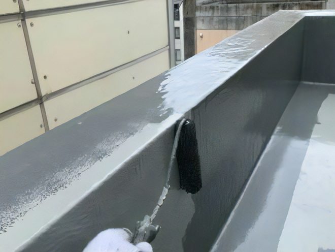 パラペットの塗装メンテナンス