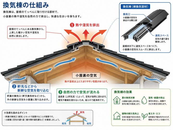 換気棟の仕組み