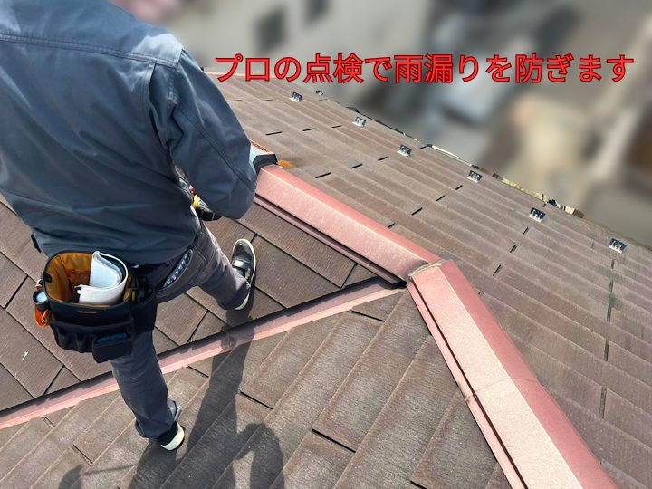 プロの点検で雨漏りを防ぎます