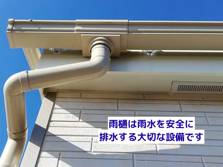 雨樋は雨水を安全に排水する大切な設備