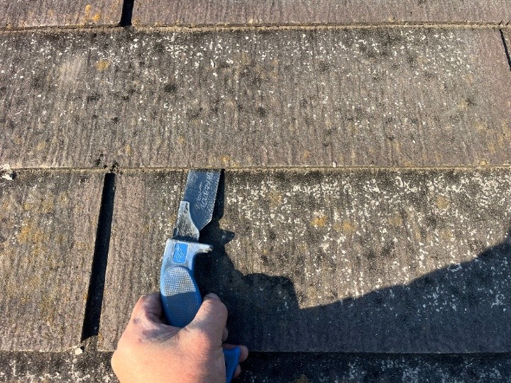 釘を切る差し替え作業