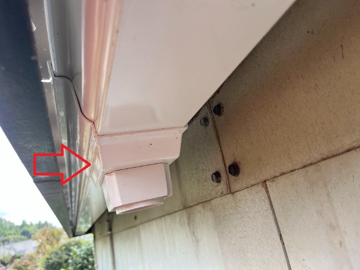集水部と板金の納まり