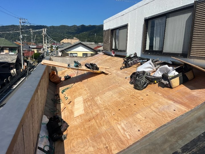 新設した野地板下地