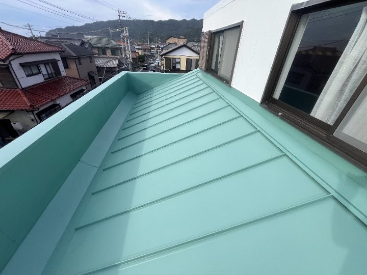 施工後の新しい屋根面