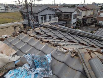 屋根撤去 市原市
