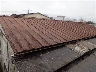 千葉市 倉庫屋根の雨漏り調査009_R