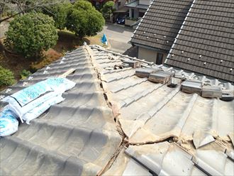 千葉市 瓦屋根の棟ズレ 工事004_R