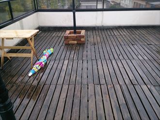 市原市 ベランダ防水 デッキ材撤去009_R