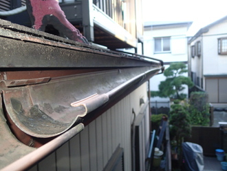 柏市　雨樋補修