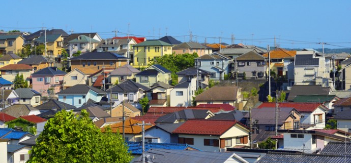 さまざまな屋根の色