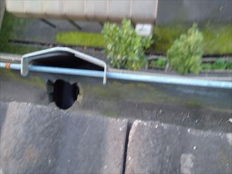 雨樋のつまり　君津市