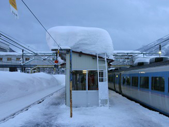 積もった雪