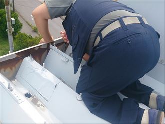 木更津市 雨樋の調査 倉庫006_R