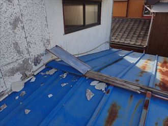 いすみ市 台風で飛んでいた板金007_R