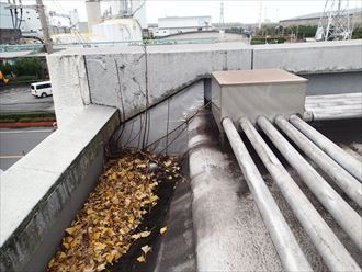 市原市の工場事務所ビルの屋上漏水調査(2)