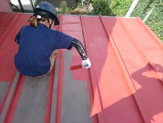 木更津市　下塗り　屋根塗装工事006_R