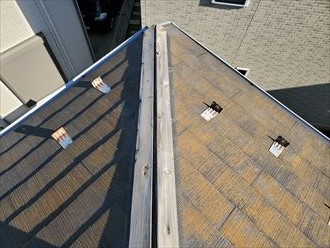 20191204_101702松戸市小金原_スレート屋根調査 台風の影響により棟板金が飛散