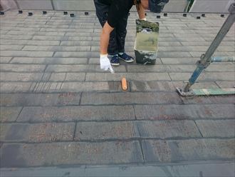 千葉市緑区 下塗り 屋根塗装 002_R