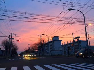 普段の交差点