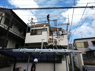 八千代市 仮設足場設置