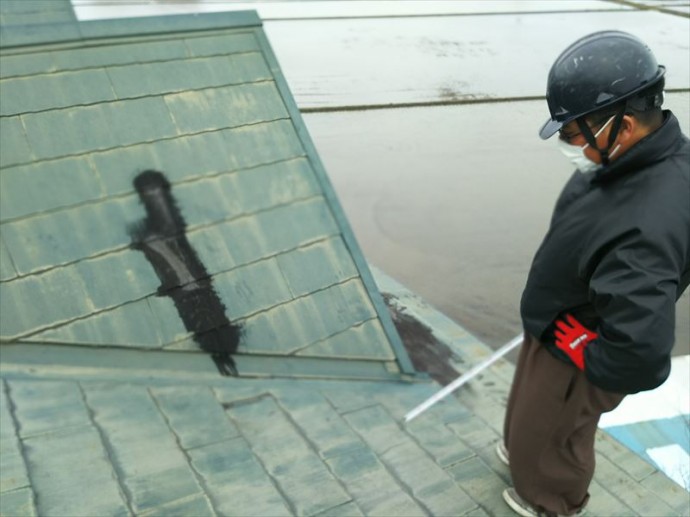 君津市 雨漏り箇所上部