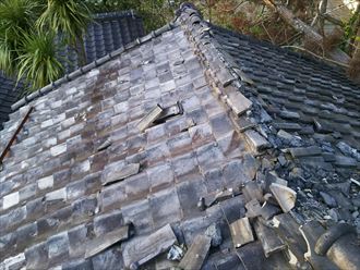 君津市 瓦の被害
