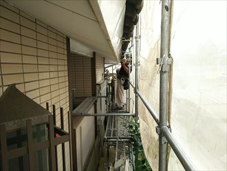 君津市 雨樋取外し