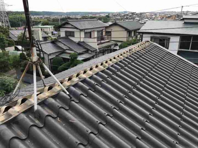 IMG_0357 棟板金貫板の撤去作業