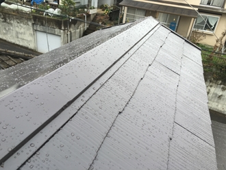 スレート屋根をサーモアイＳｉで屋根塗装工事完了